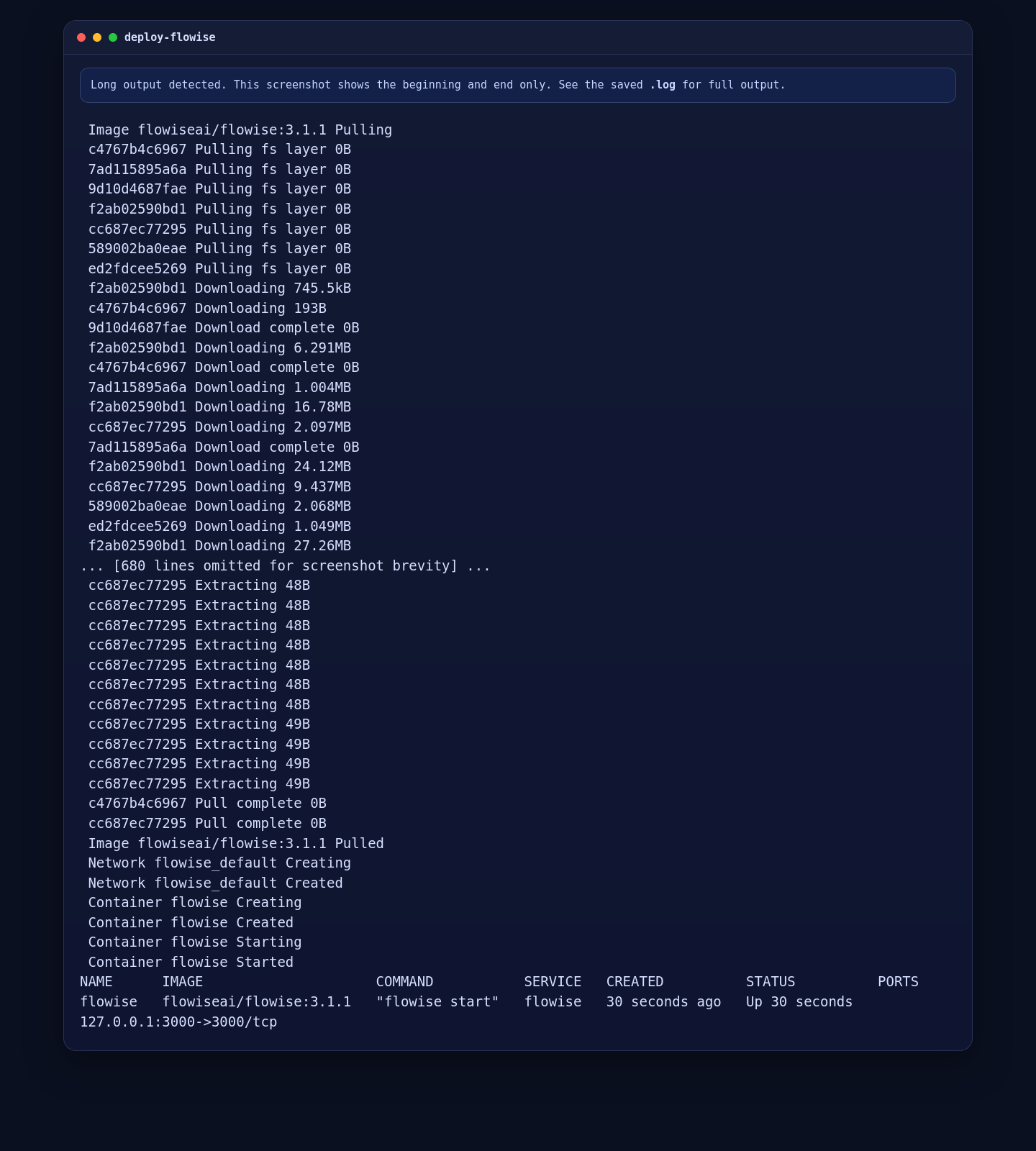 Starting FlowiseAI with Docker Compose on AlmaLinux 10