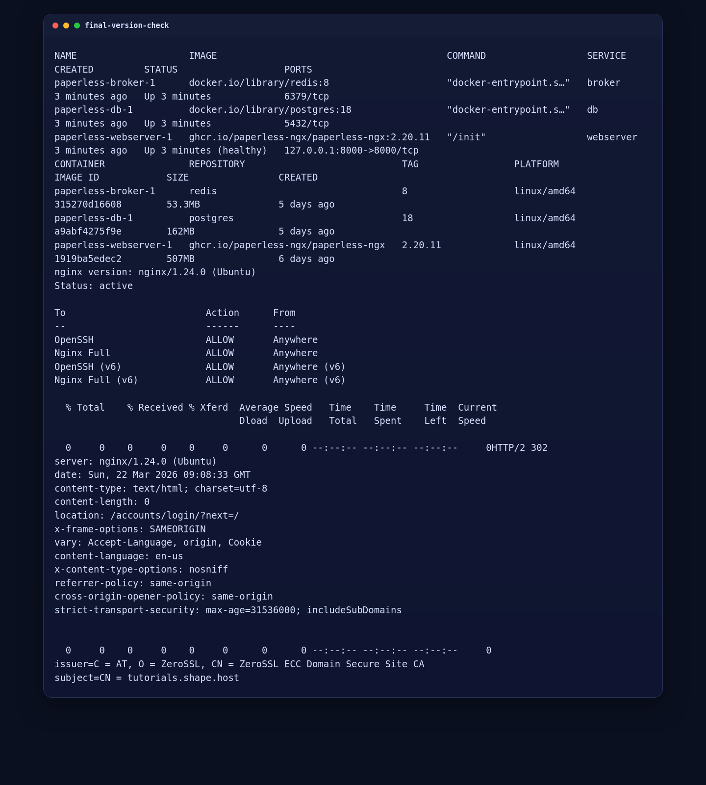 Final Paperless-ngx HTTPS validation on Ubuntu 24.04
