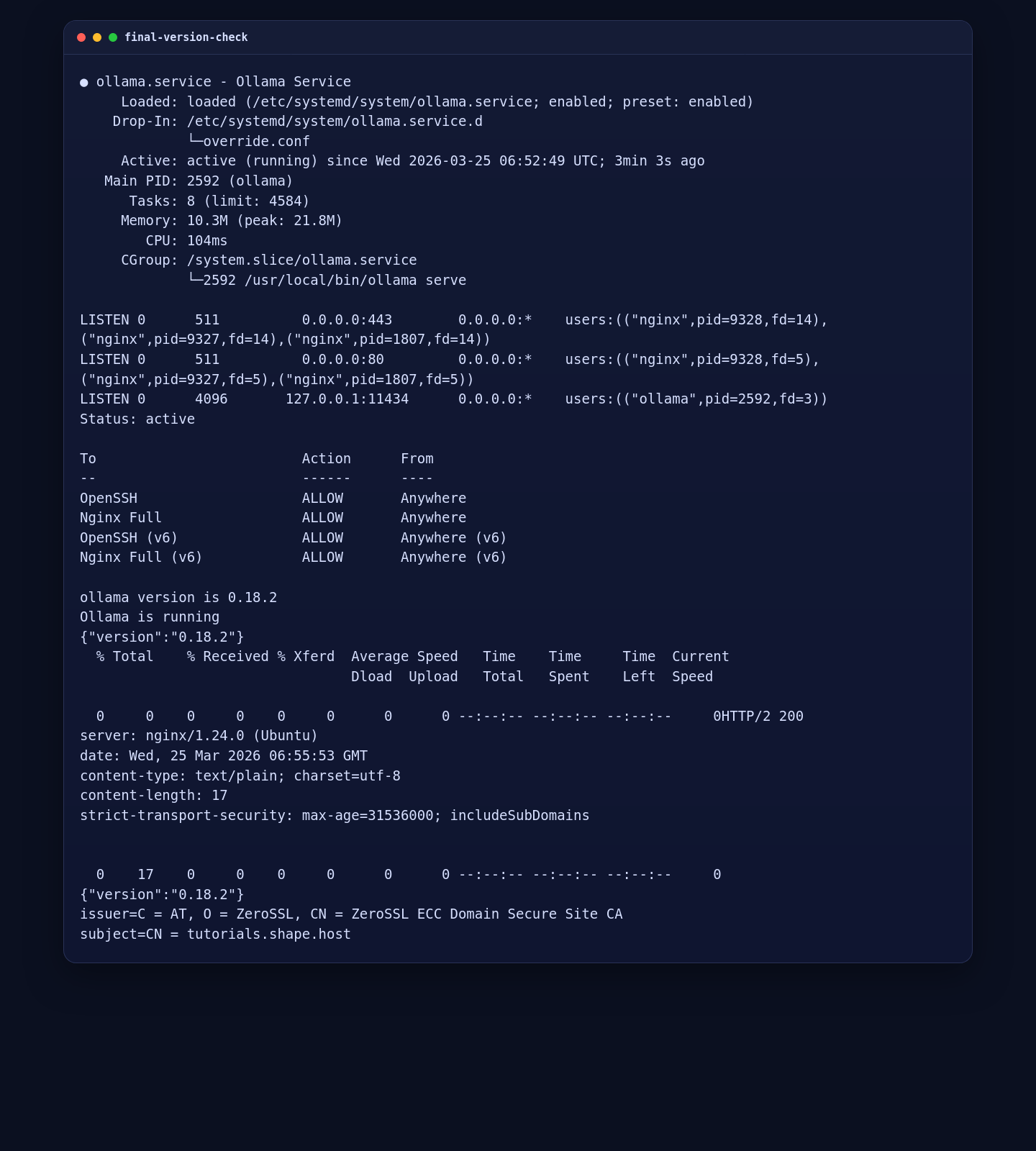 Final Ollama HTTPS validation on Ubuntu 24.04